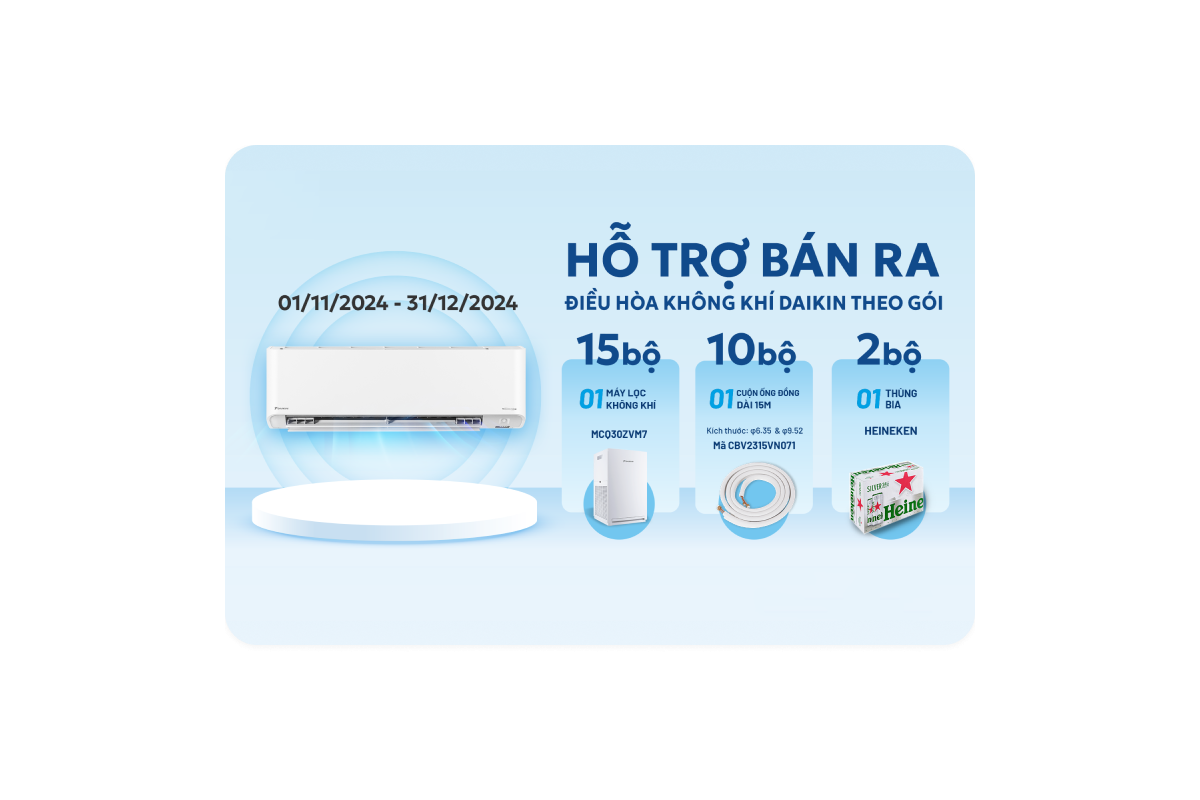 Chương Trình Hỗ Trợ Bán Ra Điều Hòa Không Khí Theo Gói