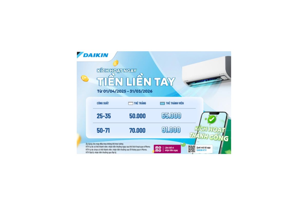 Mừng Daikin 100 Năm, Quay Trúng Quà 100%