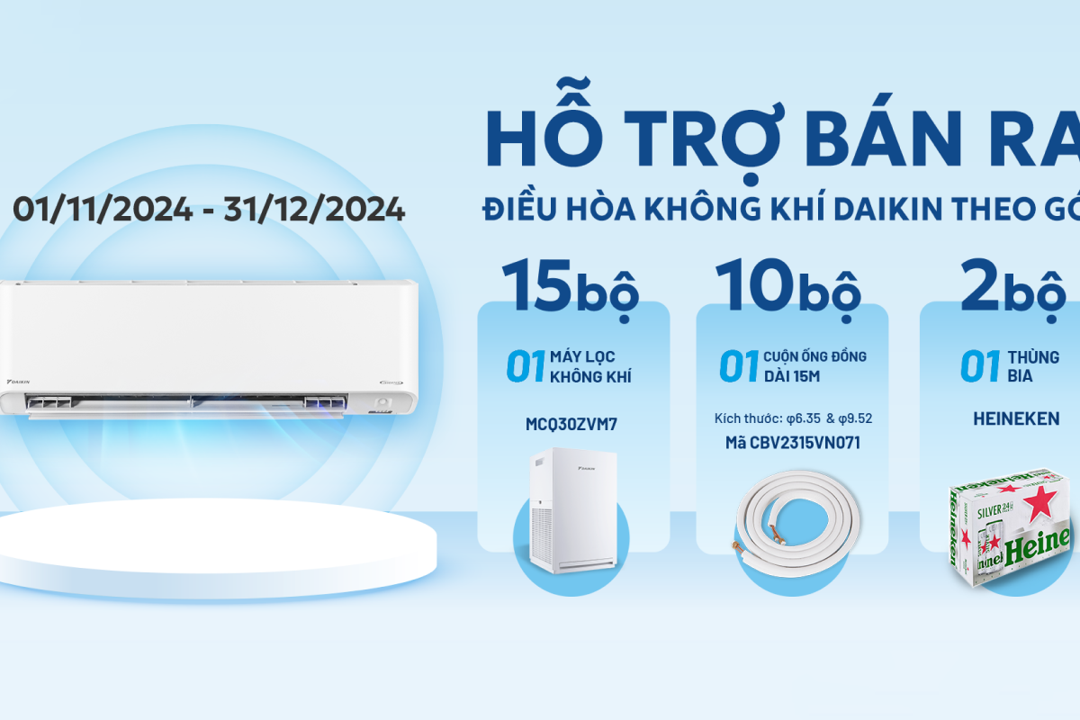 Chương Trình “Hỗ Trợ Bán Ra  Điều Hòa Không Khí Theo Gói”