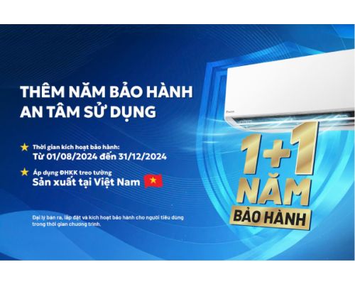Mua Ngay Daikin - Th&ecirc;m Năm  Bảo H&agrave;nh - An T&acirc;m Chất &ldquo;Nhật&rdquo;